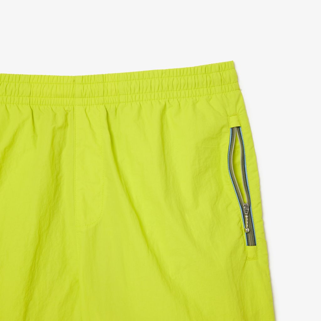 Quần Ngắn Lacoste Nam Dáng Rộng Túi Có Khóa Kéo