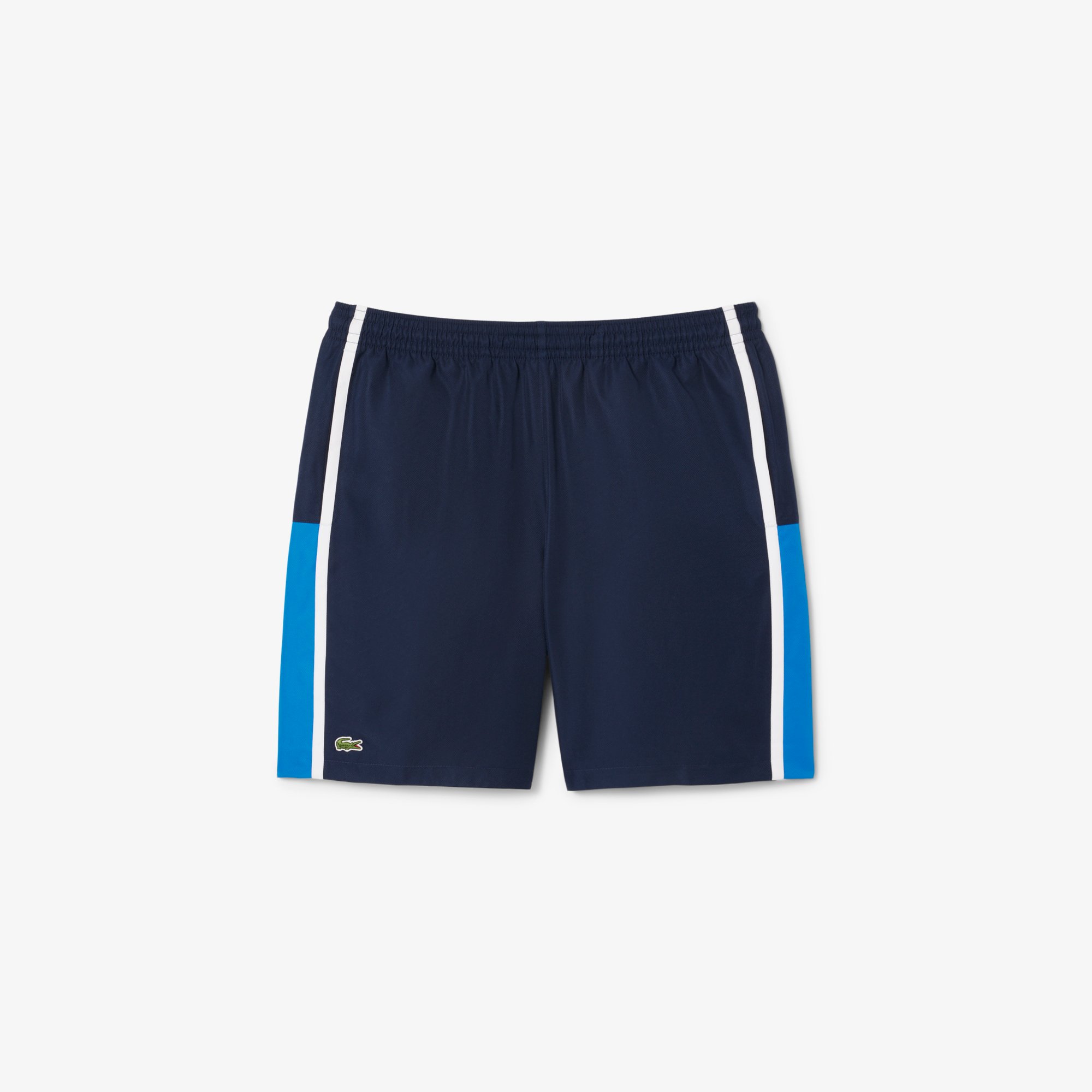 Quần Ngắn Tennis Lacoste Nam Nhẹ Hoạ Tiết Kẻ Sọc Phối Màu
