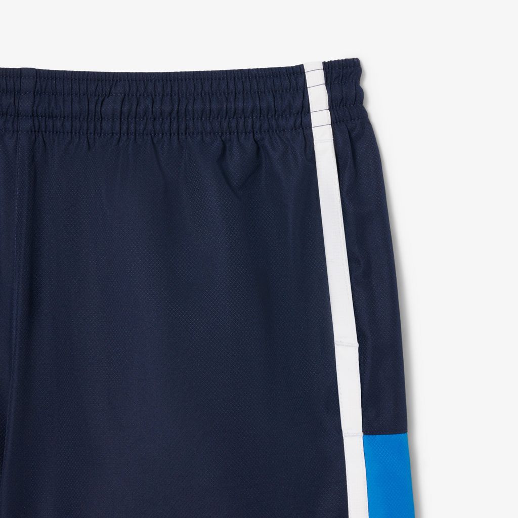 Quần Ngắn Tennis Lacoste Nam Nhẹ Hoạ Tiết Kẻ Sọc Phối Màu