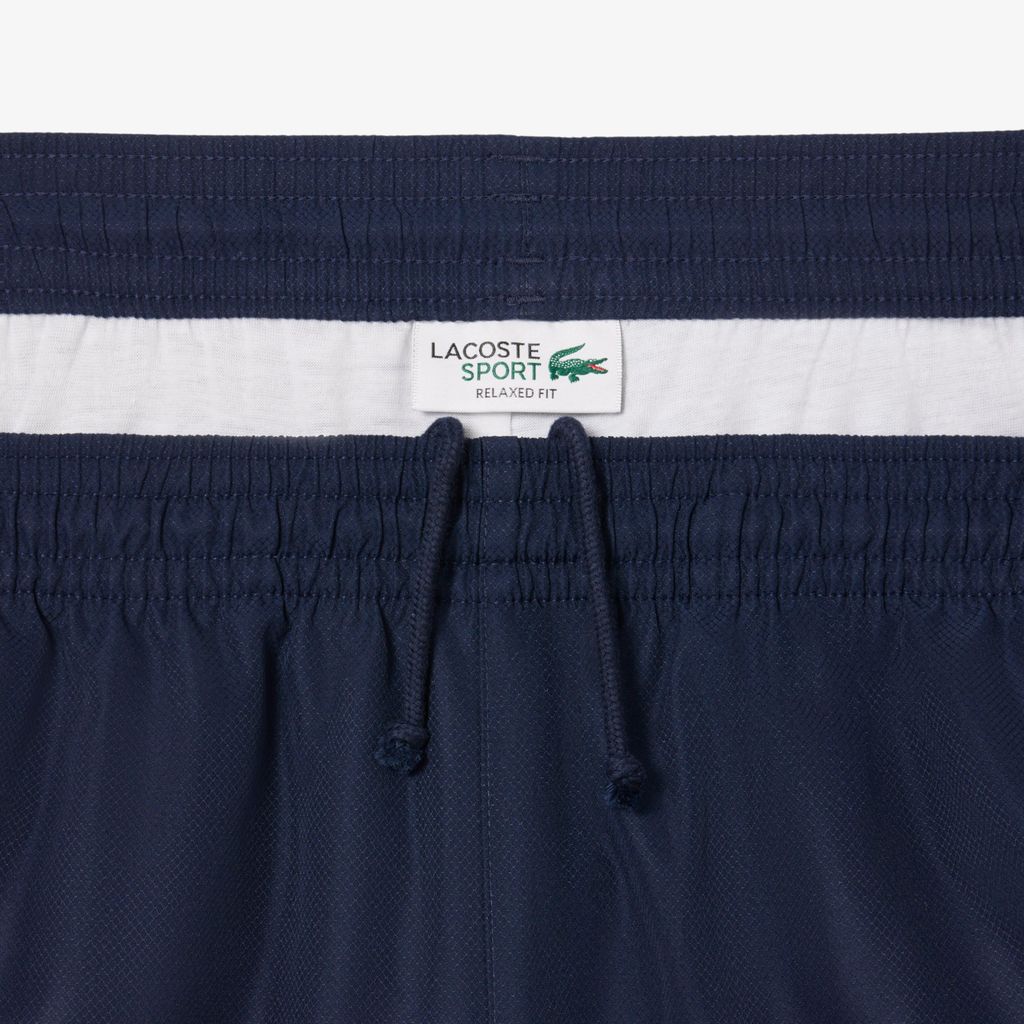 Quần Ngắn Tennis Lacoste Nam Nhẹ Hoạ Tiết Kẻ Sọc Phối Màu
