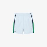 Quần Ngắn Tennis Lacoste Nam Nhẹ Hoạ Tiết Kẻ Sọc Phối Màu