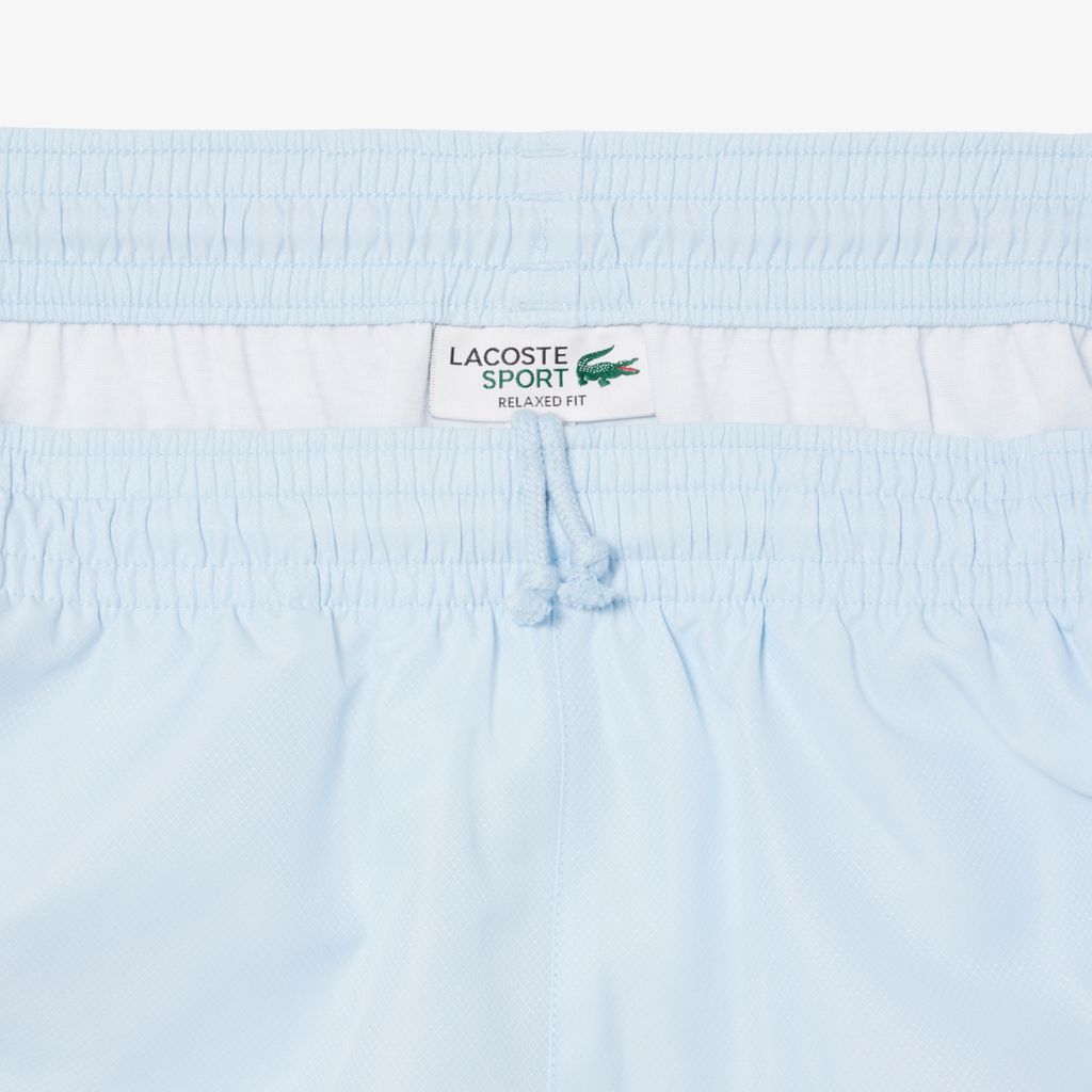 Quần Ngắn Tennis Lacoste Nam Nhẹ Hoạ Tiết Kẻ Sọc Phối Màu