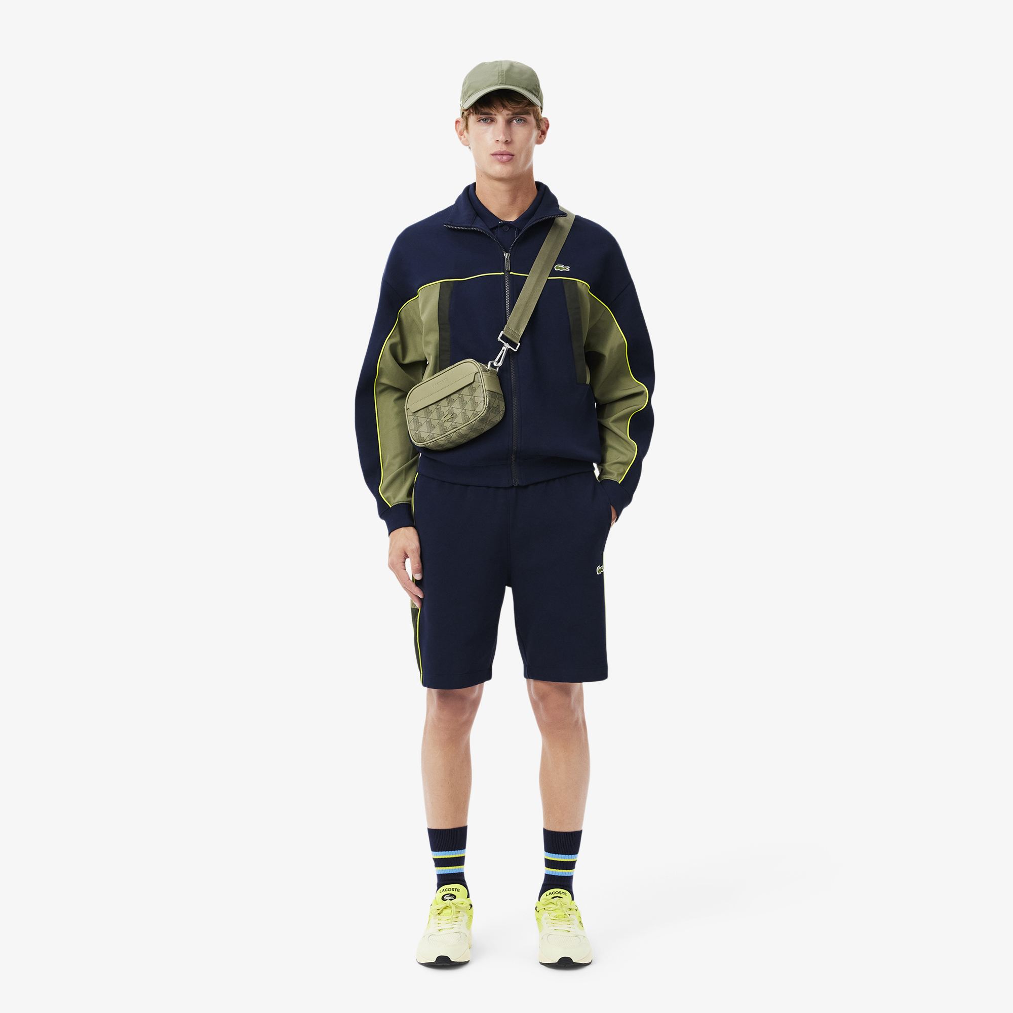 Quần Ngắn Lacoste Nam Piqué Dáng Suông