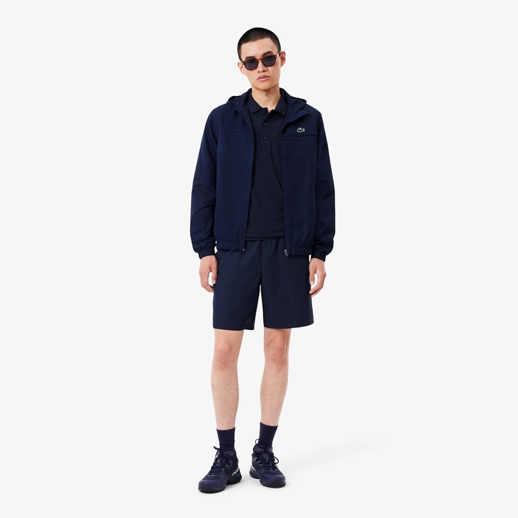 Quần Ngắn Tennis Lacoste Nam Chất Liệu Vải Taffeta Kim Cương Nhẹ