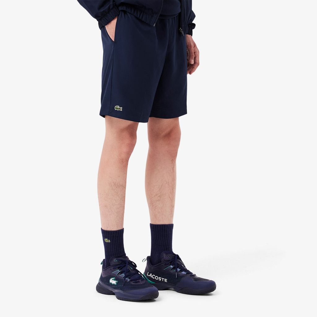 Quần Ngắn Tennis Lacoste Nam Chất Liệu Vải Taffeta Kim Cương Nhẹ