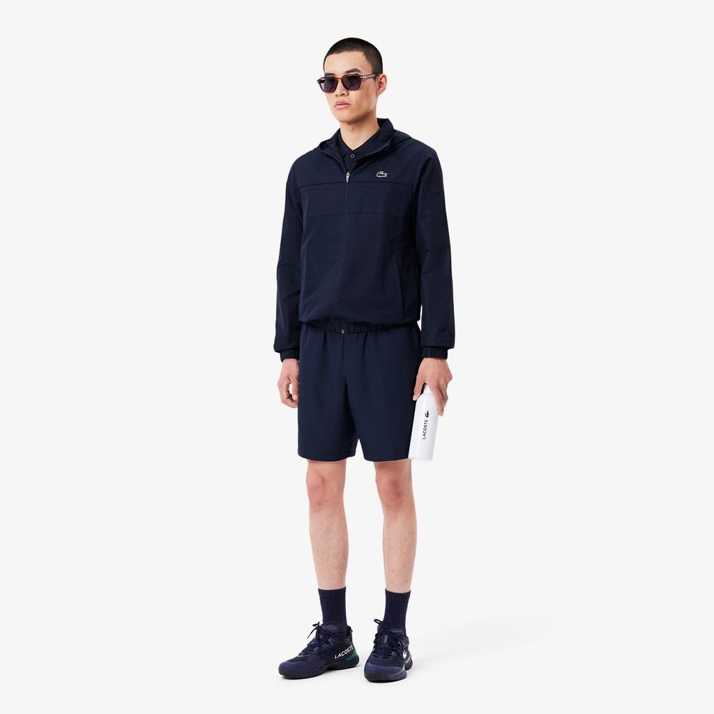 Quần Ngắn Tennis Lacoste Nam Chất Liệu Vải Taffeta Kim Cương Nhẹ