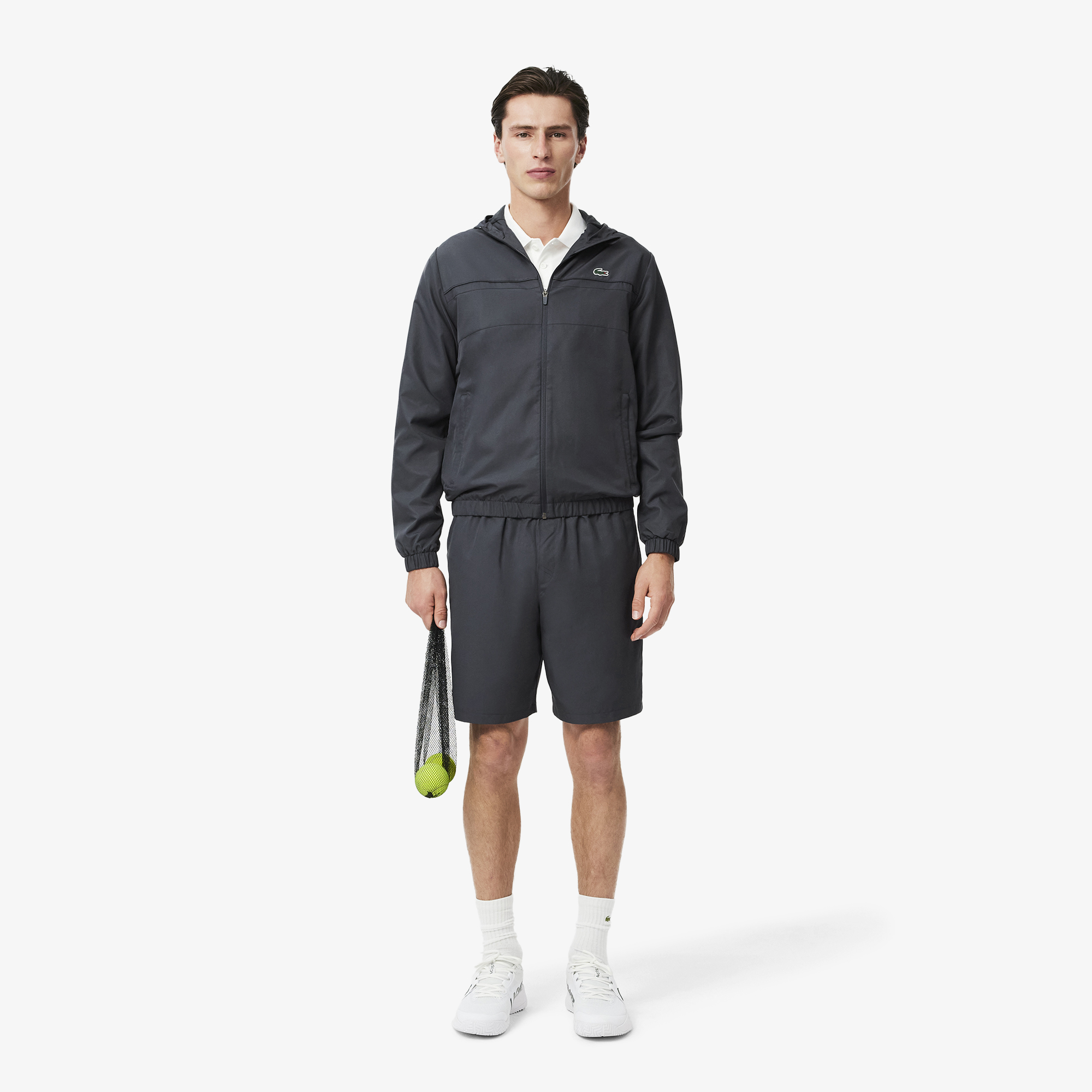 Quần Ngắn Tennis Lacoste Nam Chất Liệu Vải Taffeta Kim Cương Nhẹ