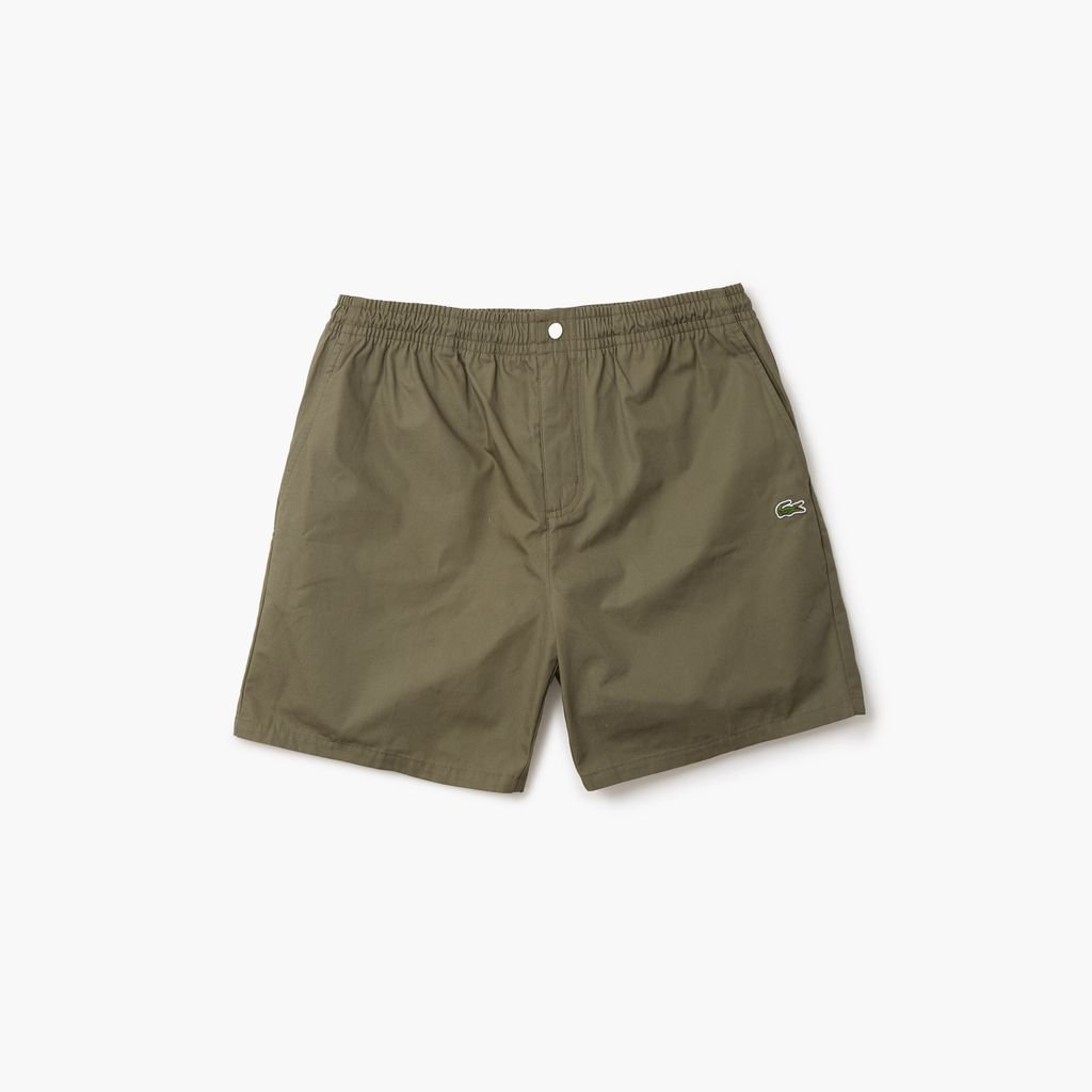 Quần Ngắn Lacoste Nam Dáng Suông Chất Liệu Poplin