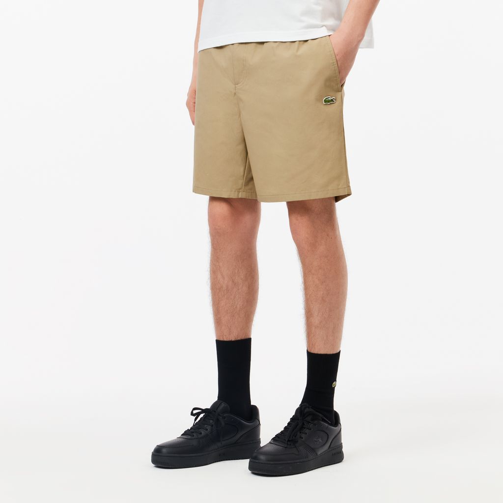 Quần Ngắn Lacoste Nam Dáng Suông Chất Liệu Poplin