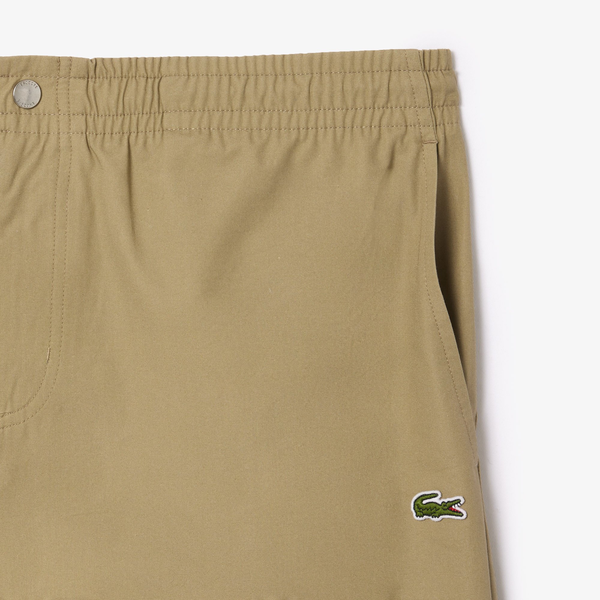 Quần Ngắn Lacoste Nam Dáng Suông Chất Liệu Poplin