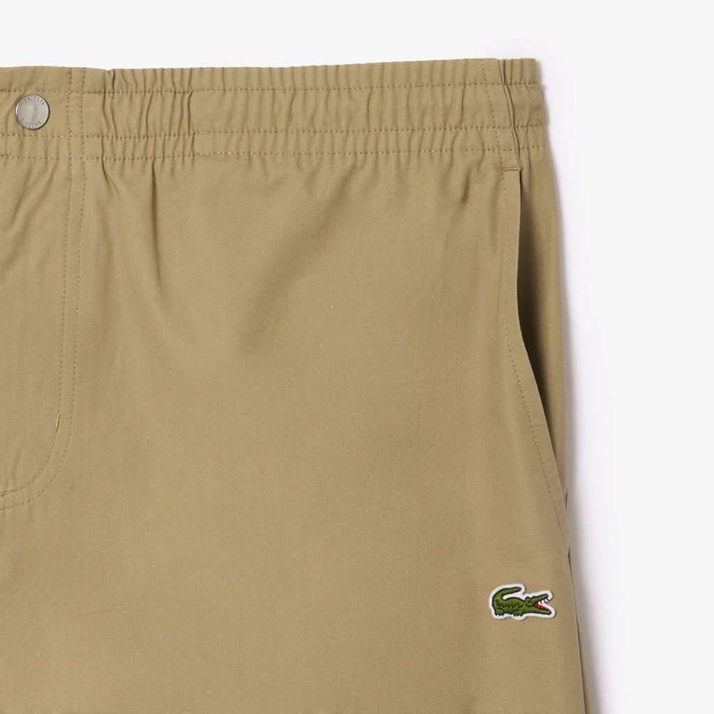 Quần Ngắn Lacoste Nam Dáng Suông Chất Liệu Poplin