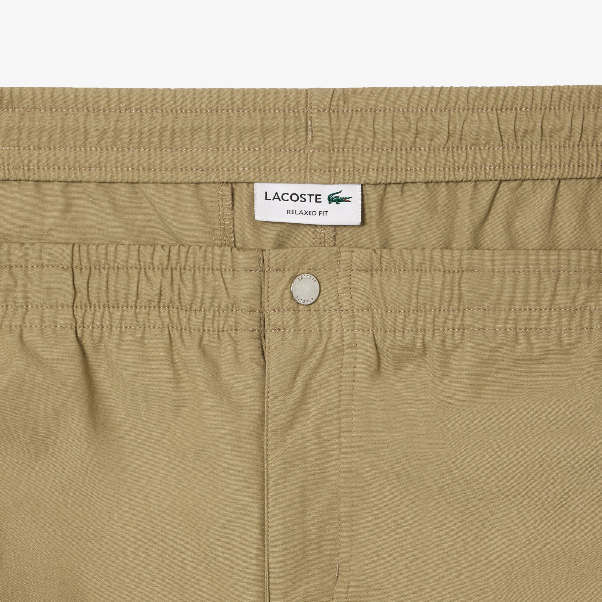 Quần Ngắn Lacoste Nam Dáng Suông Chất Liệu Poplin