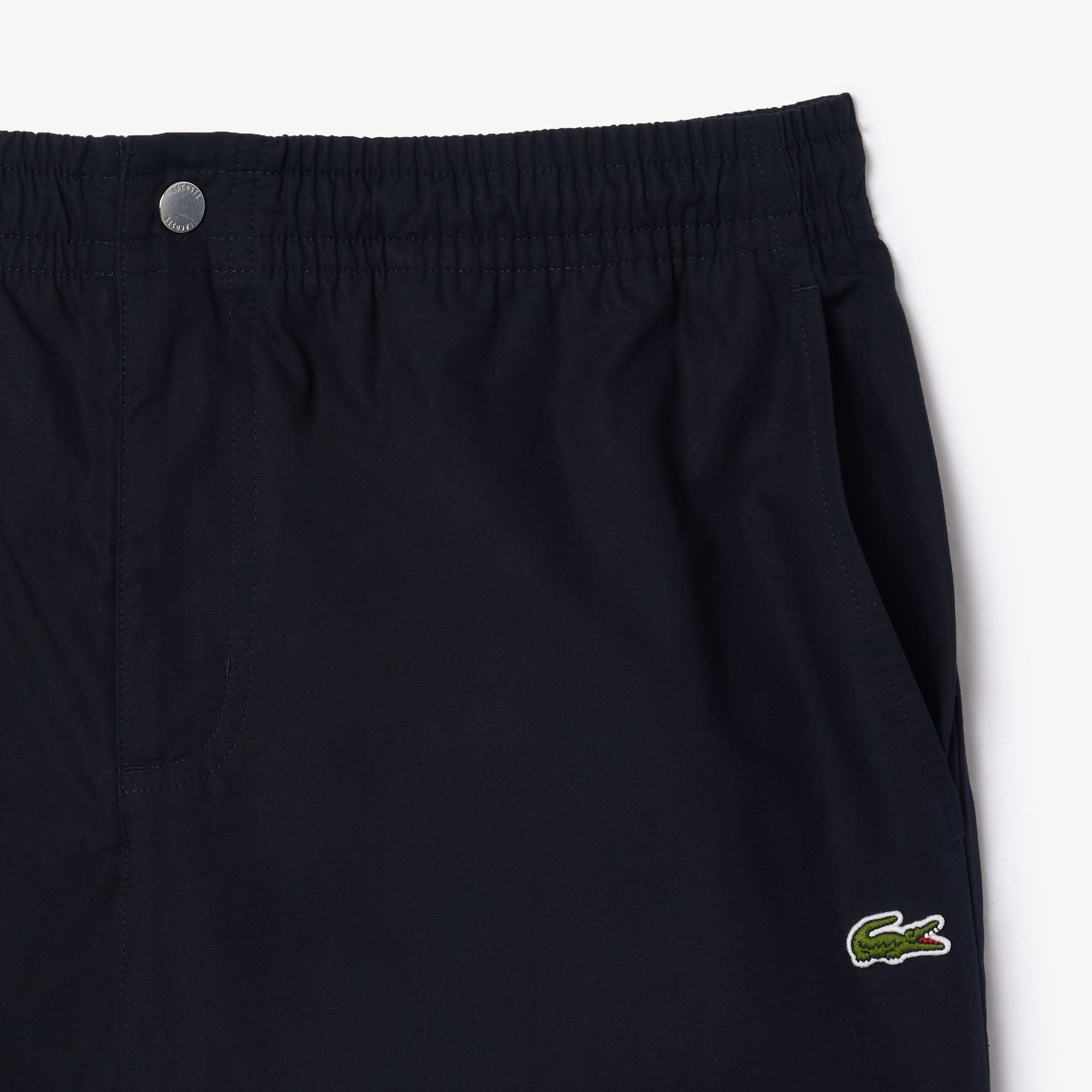 Quần Ngắn Lacoste Nam Dáng Suông Chất Liệu Poplin