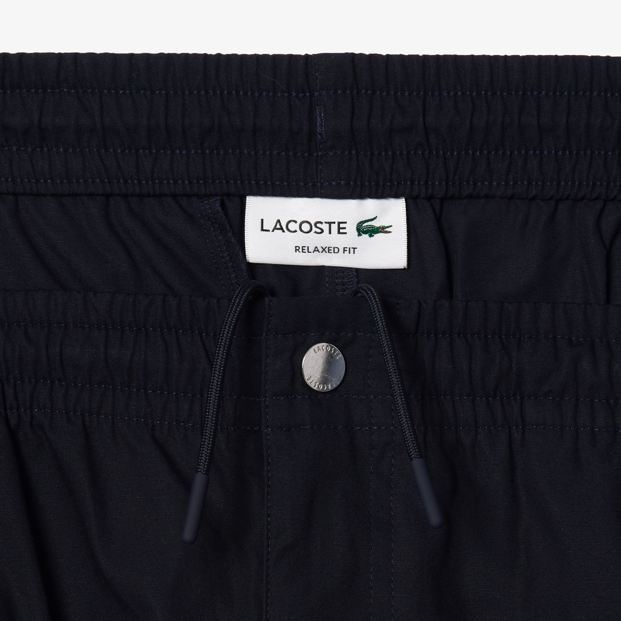 Quần Ngắn Lacoste Nam Dáng Suông Chất Liệu Poplin