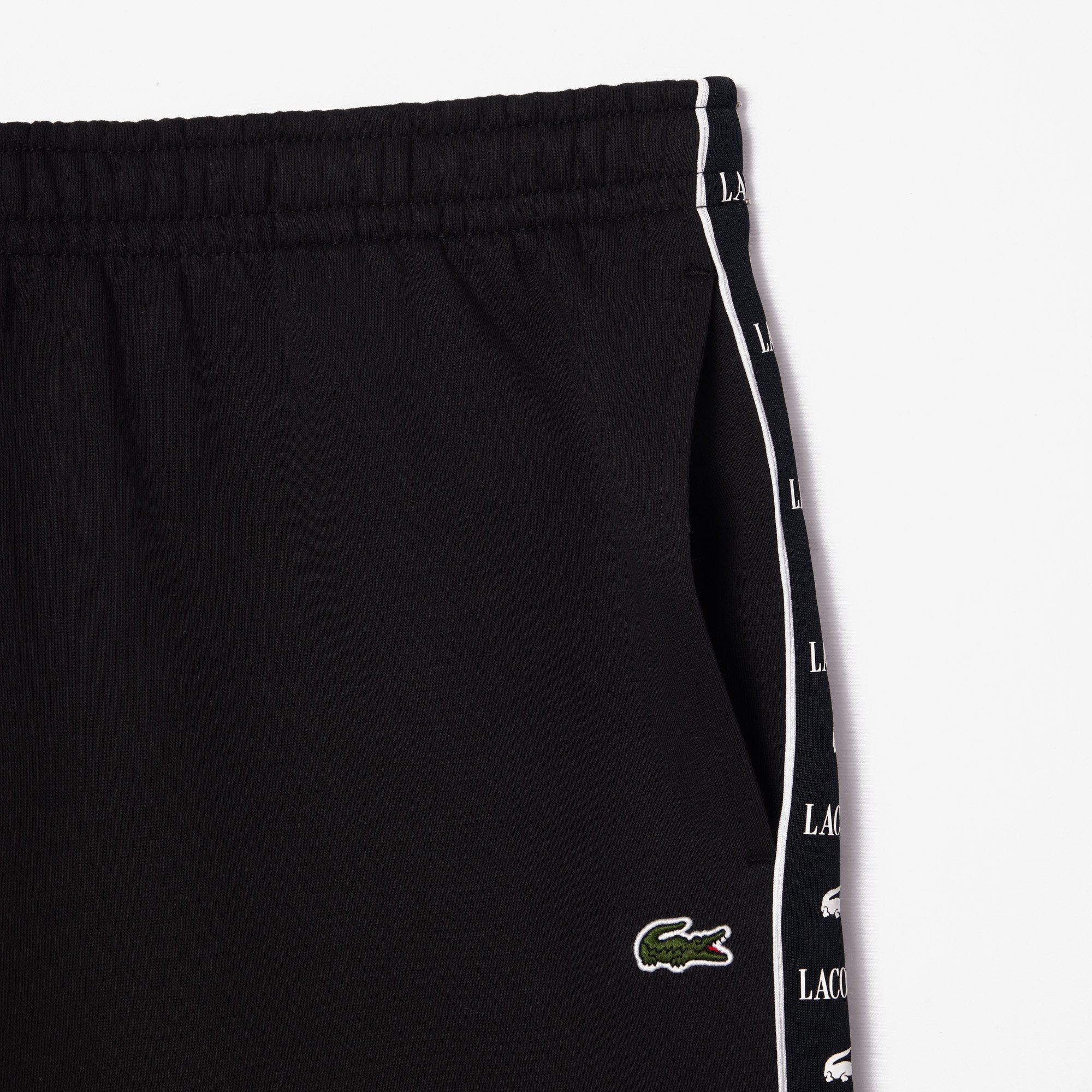 Quần Ngắn Lacoste Nam Dáng Suông Chất Liệu Fleece