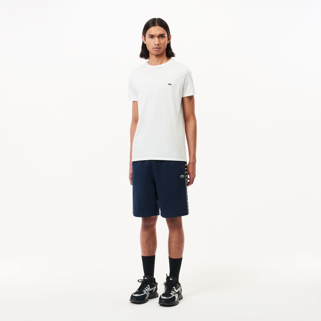 Quần Ngắn Lacoste Nam Dáng Suông Chất Liệu Fleece