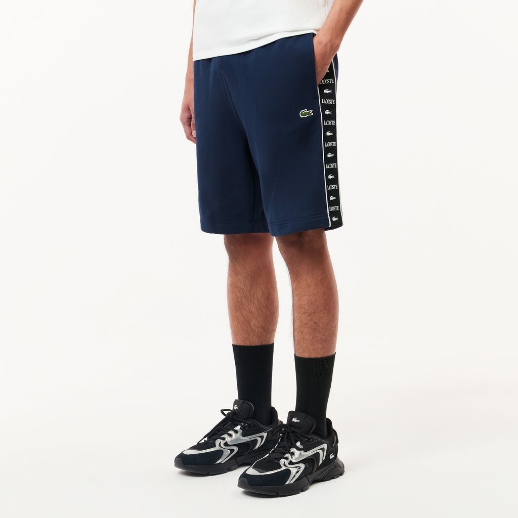 Quần Ngắn Lacoste Nam Dáng Suông Chất Liệu Fleece