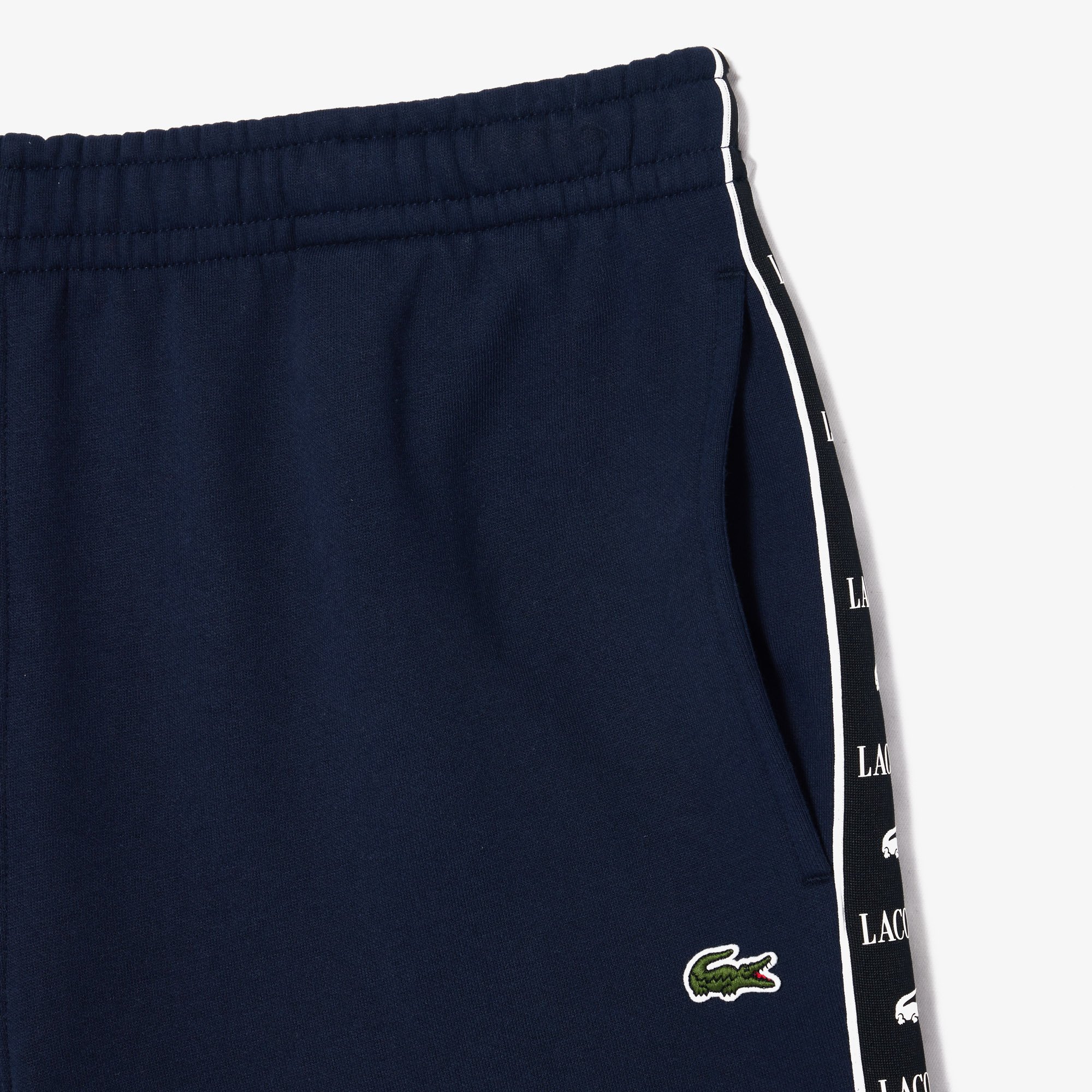 Quần Ngắn Lacoste Nam Dáng Suông Chất Liệu Fleece