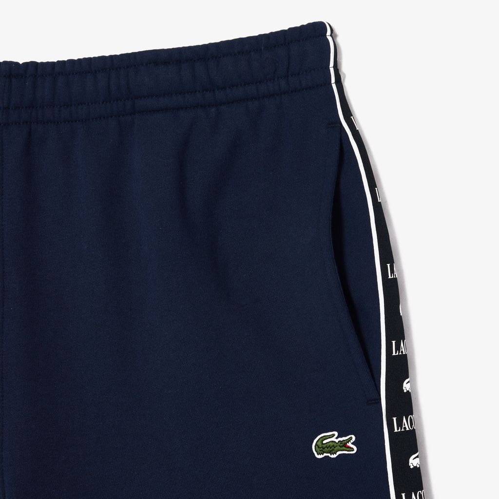 Quần Ngắn Lacoste Nam Dáng Suông Chất Liệu Fleece