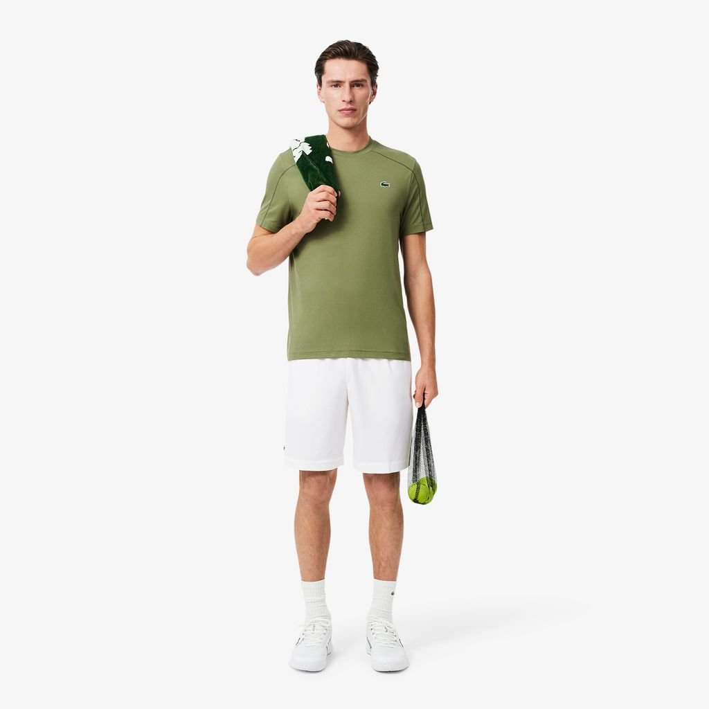 Quần Ngắn Tennis Lacoste Nam Dáng Suông Công Nghệ Ultra-Dry