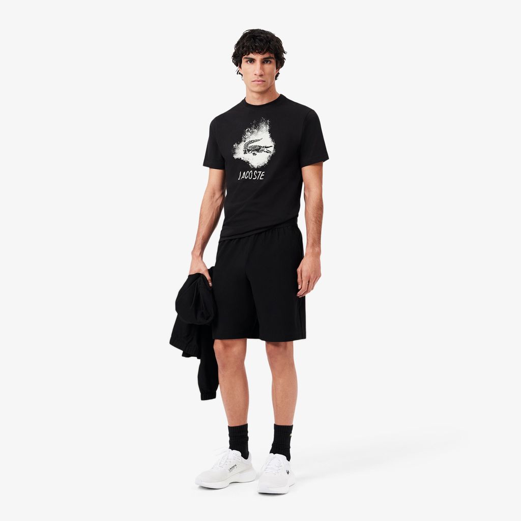 Quần Ngắn Tennis Lacoste Nam Dáng Suông Công Nghệ Ultra-Dry