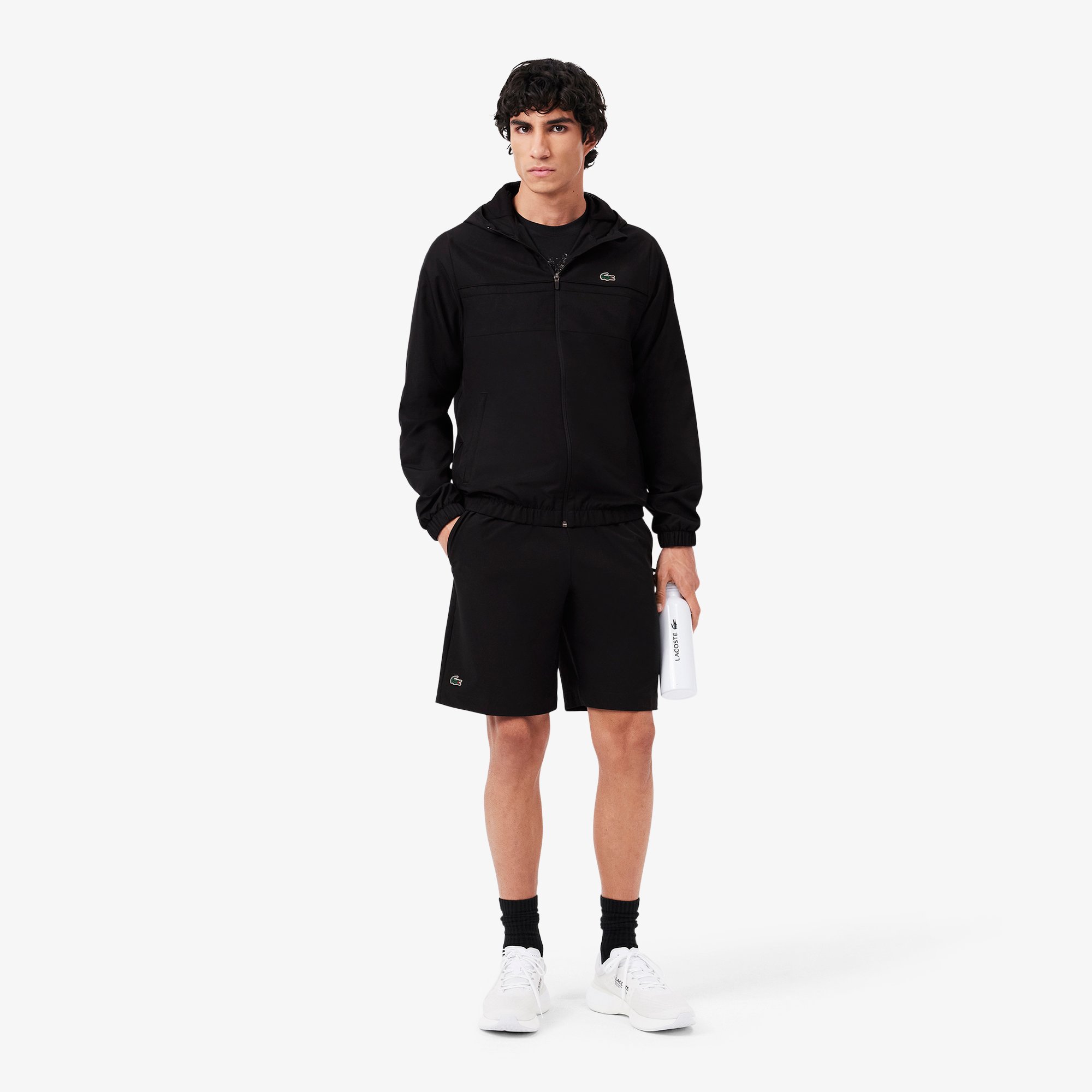Quần Ngắn Tennis Lacoste Nam Dáng Suông Công Nghệ Ultra-Dry