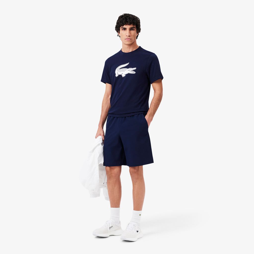 Quần Ngắn Tennis Lacoste Nam Dáng Suông Công Nghệ Ultra-Dry