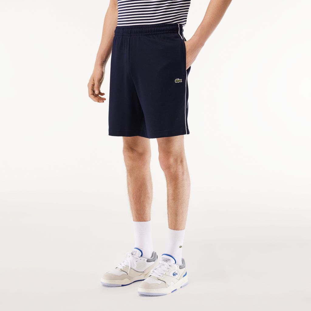 Quần Ngắn Tennis Lacoste Nam Paris Dáng Suông Chất Liệu Interlock Piqué