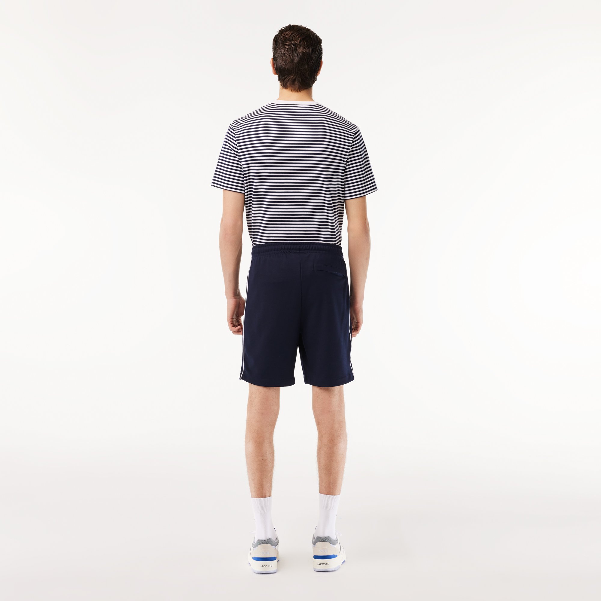 Quần Ngắn Tennis Lacoste Nam Paris Dáng Suông Chất Liệu Interlock Piqué