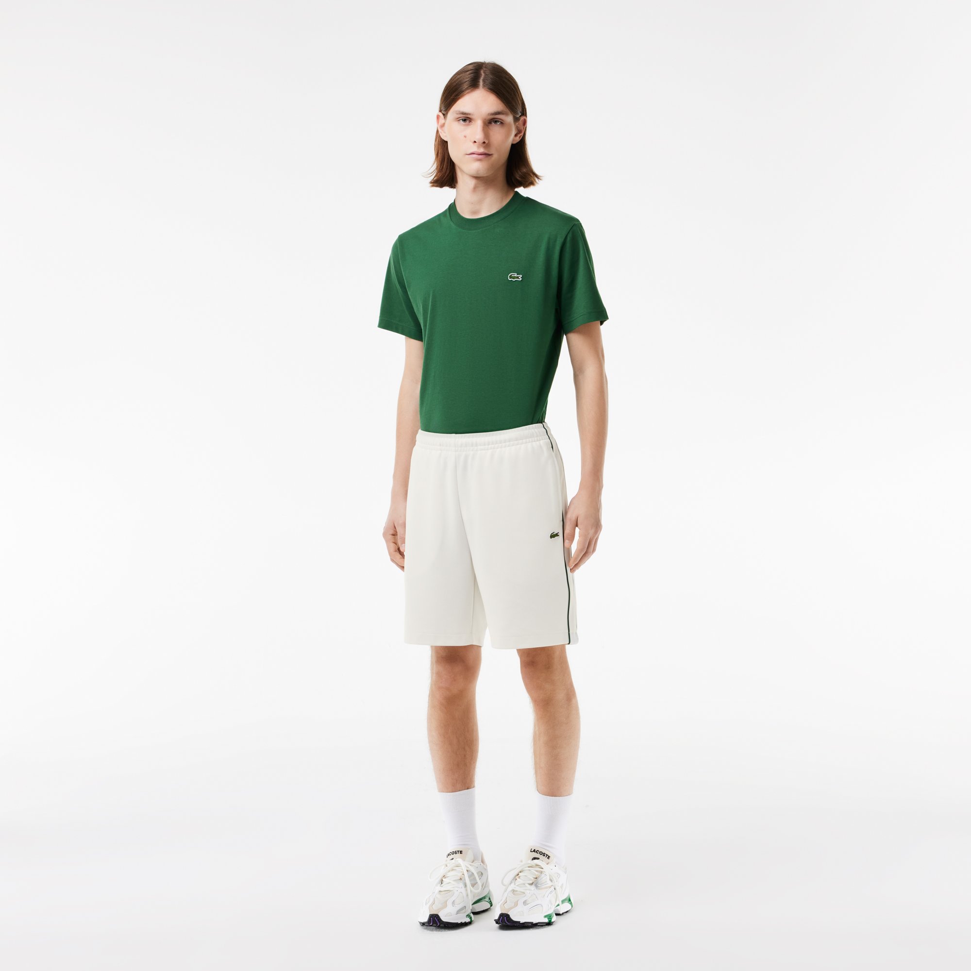 Quần Ngắn Tennis Lacoste Nam Paris Dáng Suông Chất Liệu Interlock Piqué