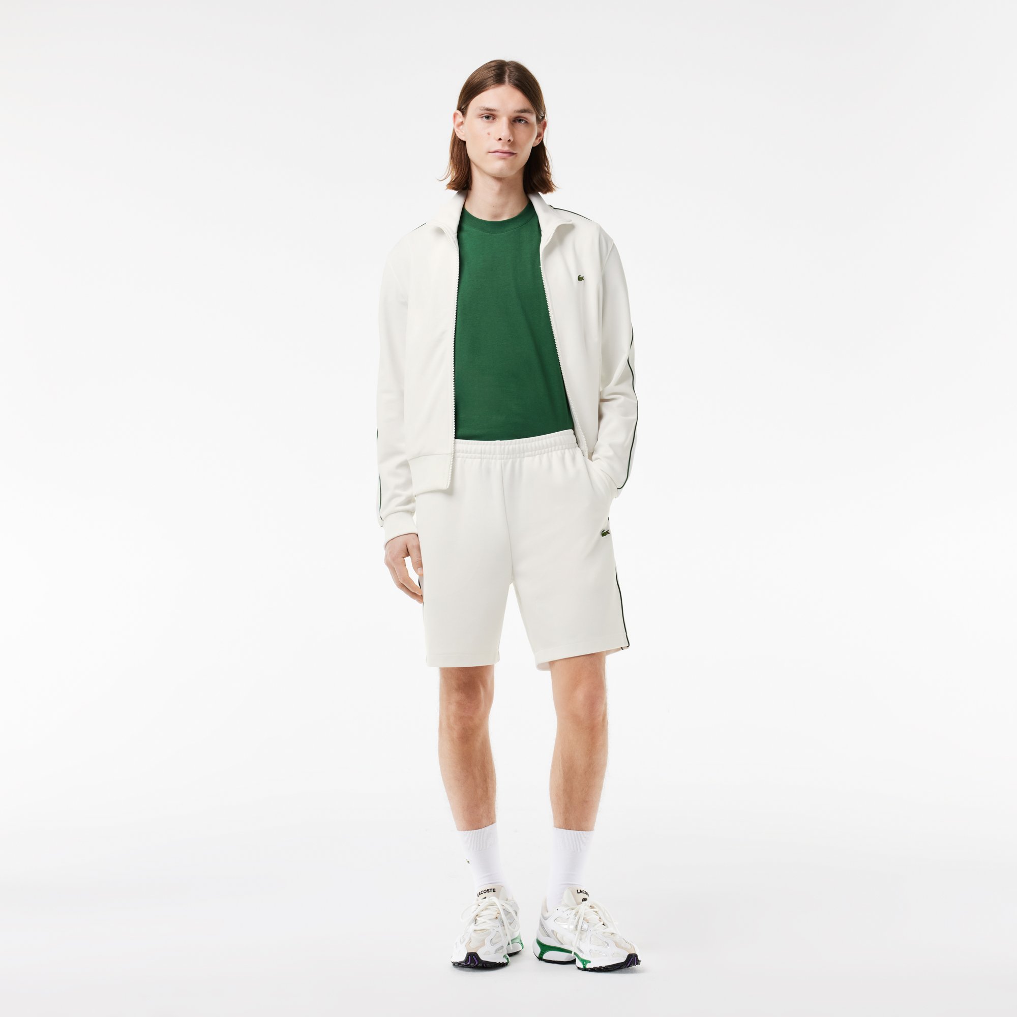 Quần Ngắn Tennis Lacoste Nam Paris Dáng Suông Chất Liệu Interlock Piqué