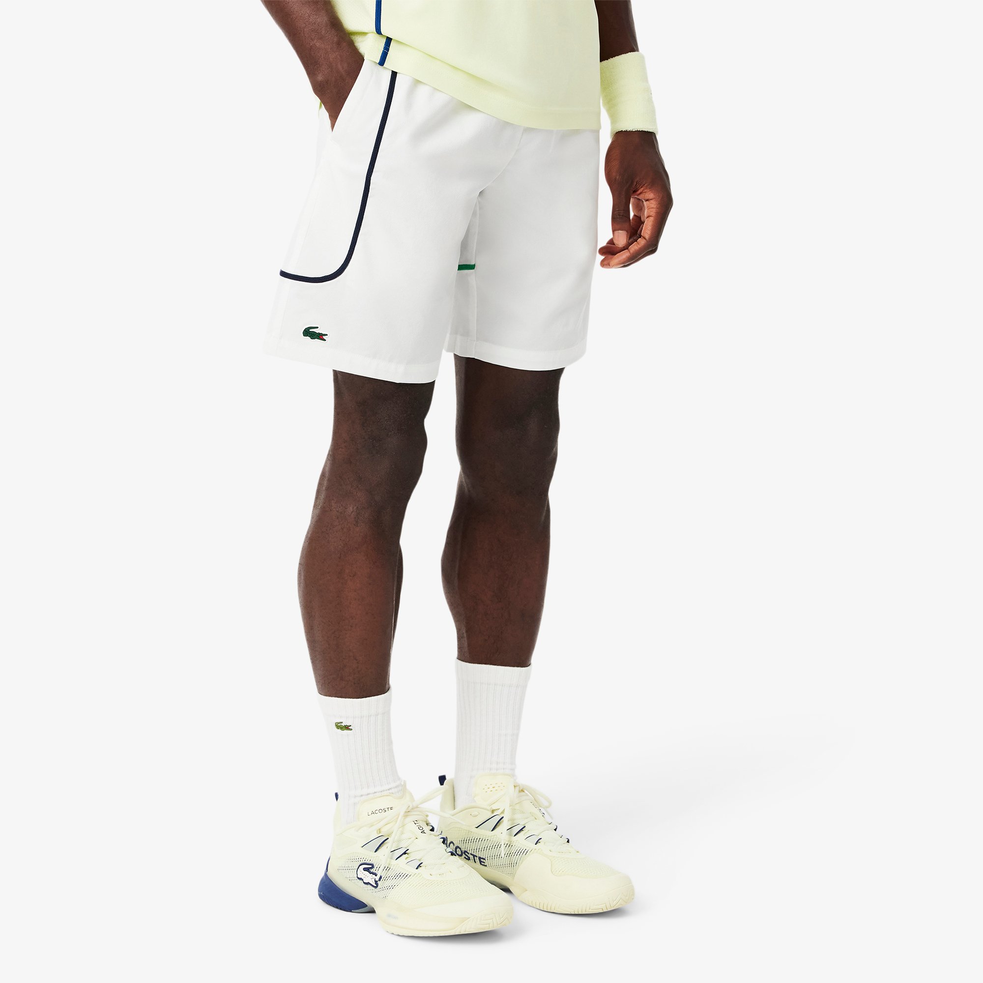 Quần Ngắn Tennis Lacoste Nam Nhẹ Chất Liệu Taffeta Kim Cương
