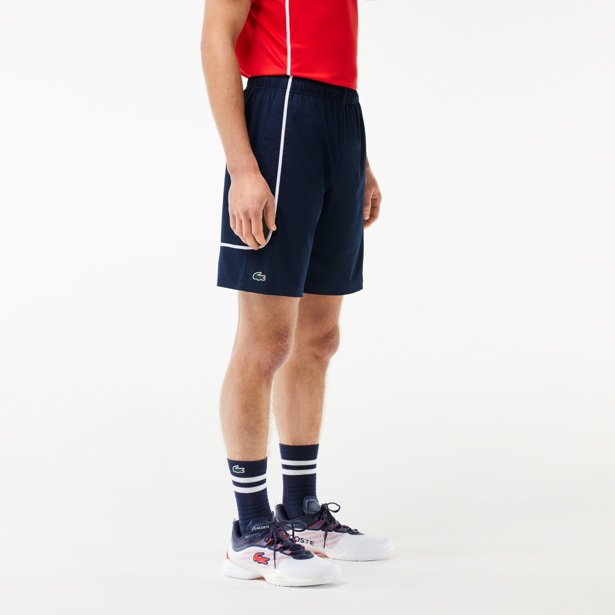Quần Ngắn Tennis Lacoste Nam Nhẹ Chất Liệu Taffeta Kim Cương