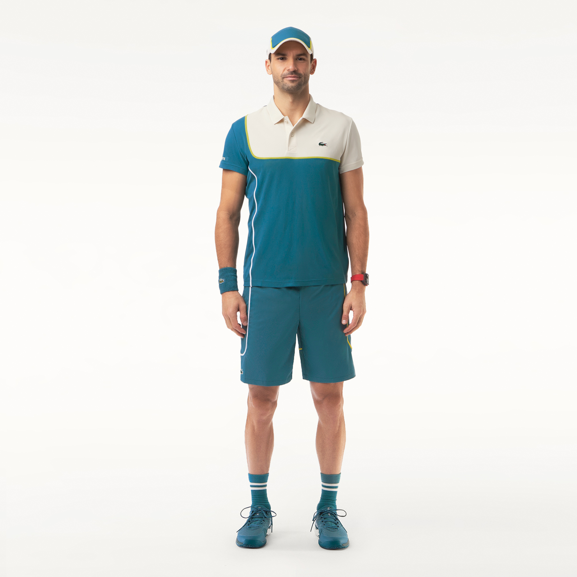 Quần Ngắn Tennis Lacoste Nam Nhẹ Chất Liệu Taffeta Kim Cương