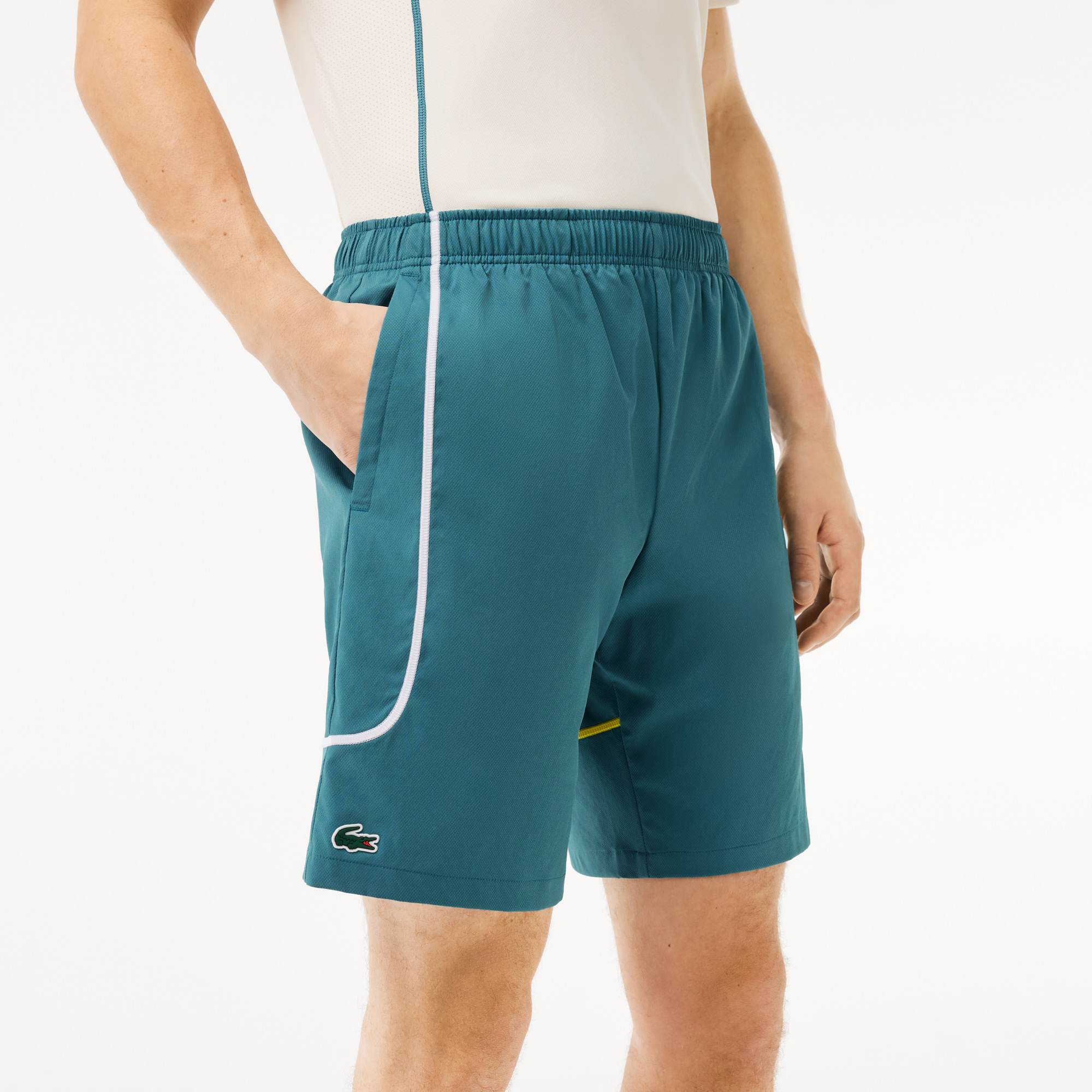 Quần Ngắn Tennis Lacoste Nam Nhẹ Chất Liệu Taffeta Kim Cương
