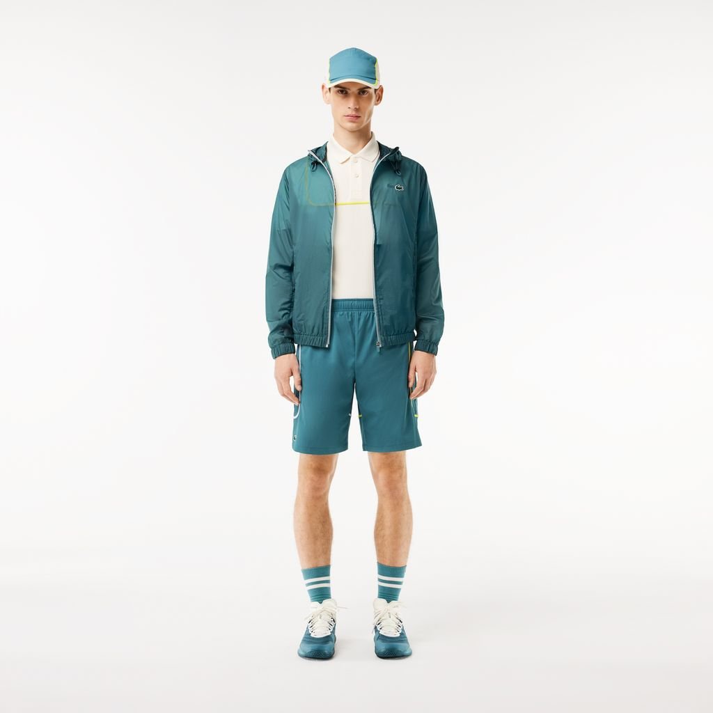 Quần Ngắn Tennis Lacoste Nam Nhẹ Chất Liệu Taffeta Kim Cương