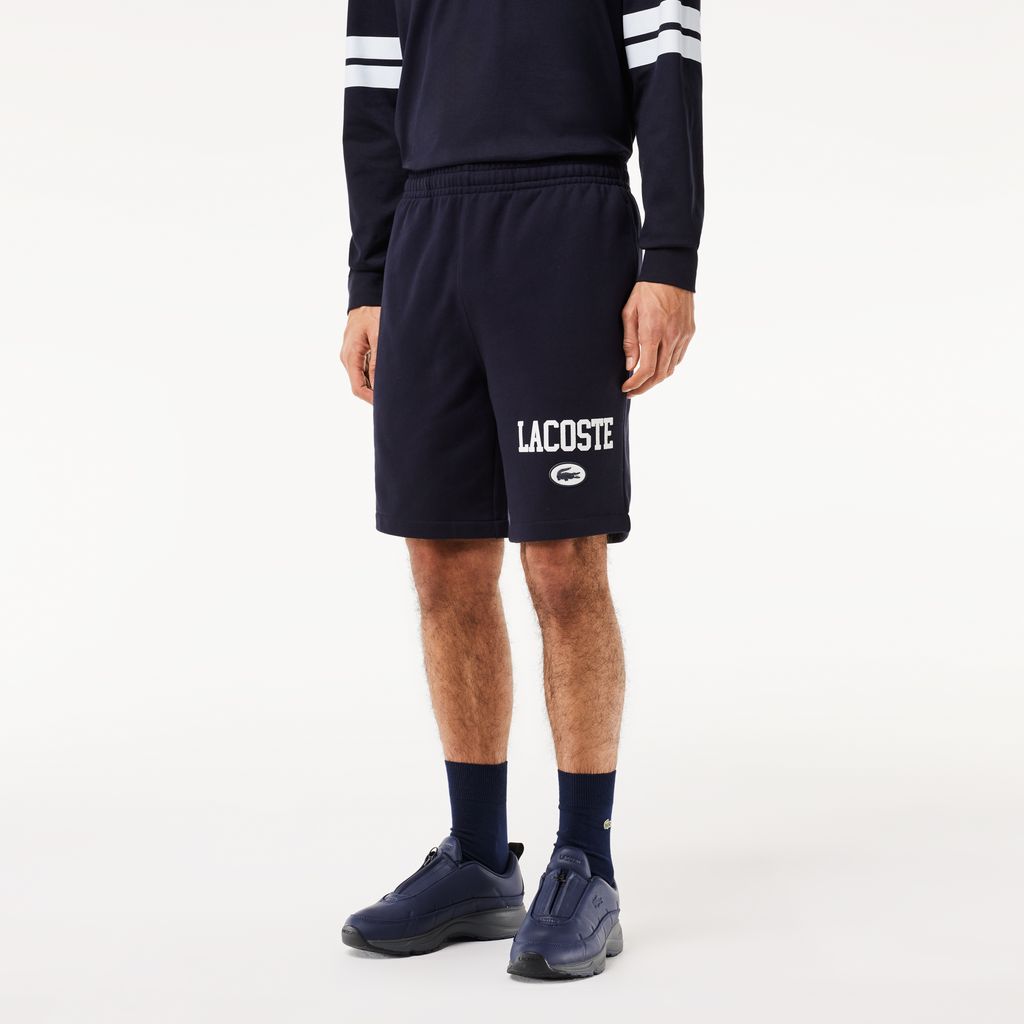 Quần Ngắn Lacoste Nam Dáng Suông Họa Tiết In
