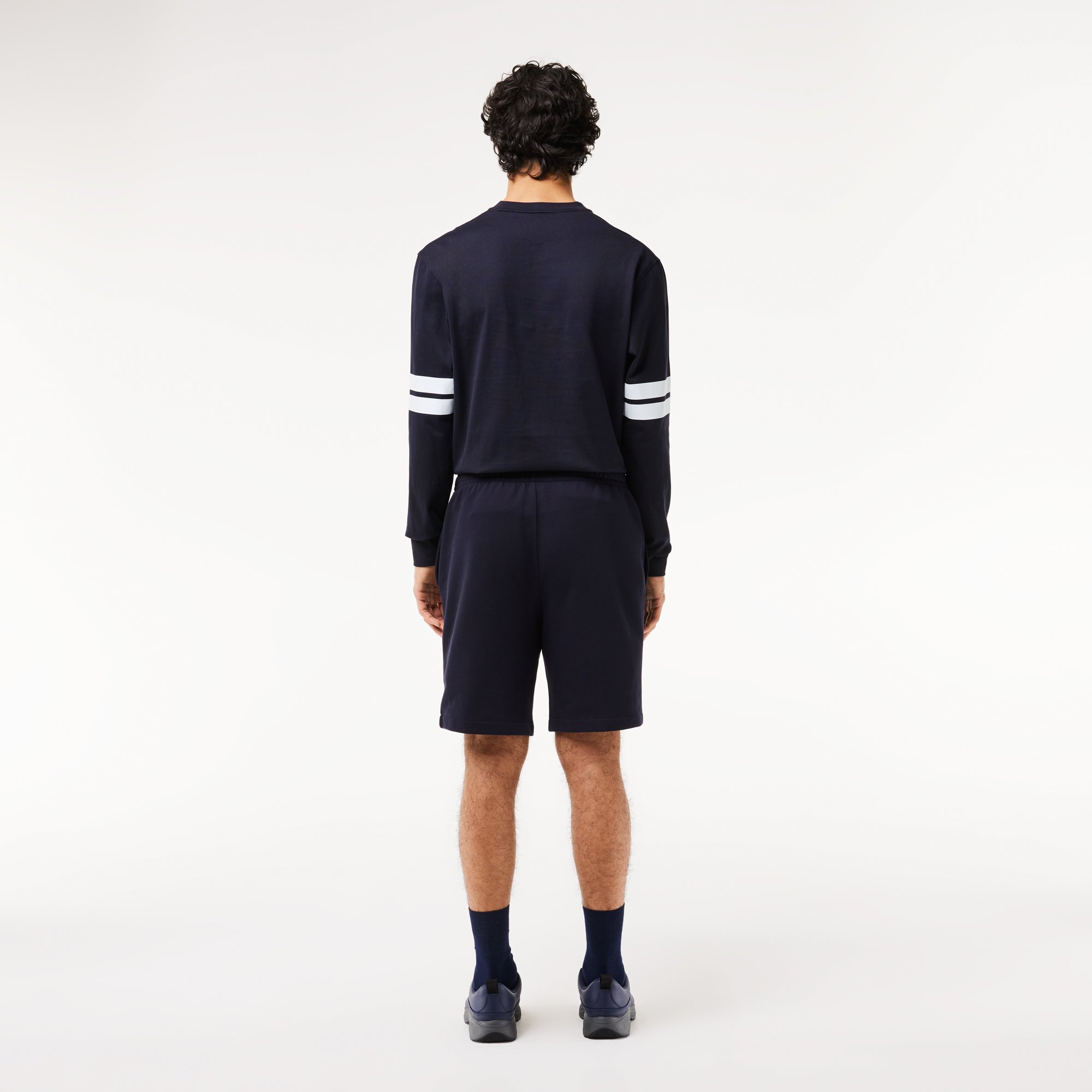 Quần Ngắn Lacoste Nam Dáng Suông Họa Tiết In