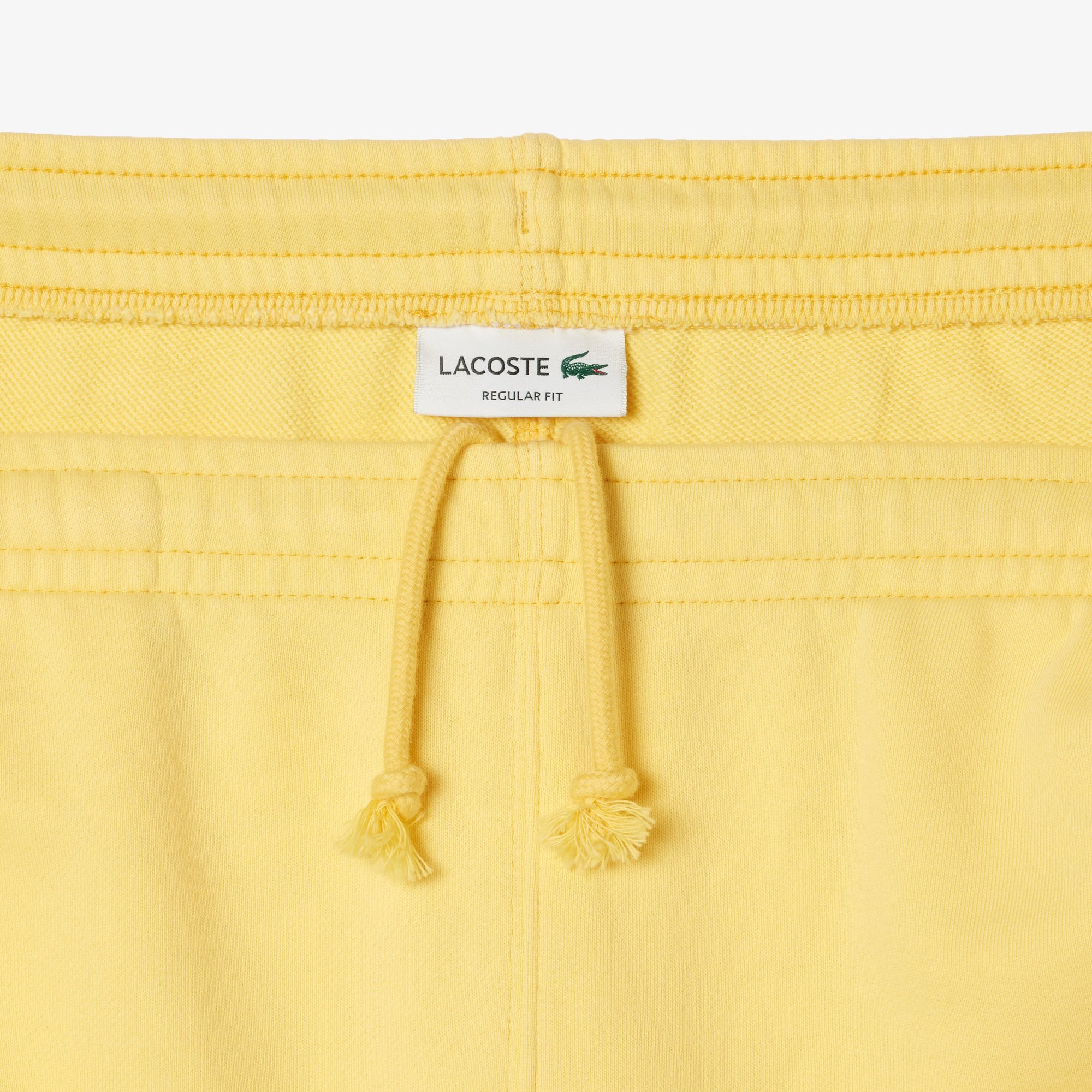 Quần Ngắn Lacoste Nam Dáng Suông Hiệu Ứng Wash Chất Liệu Fleece