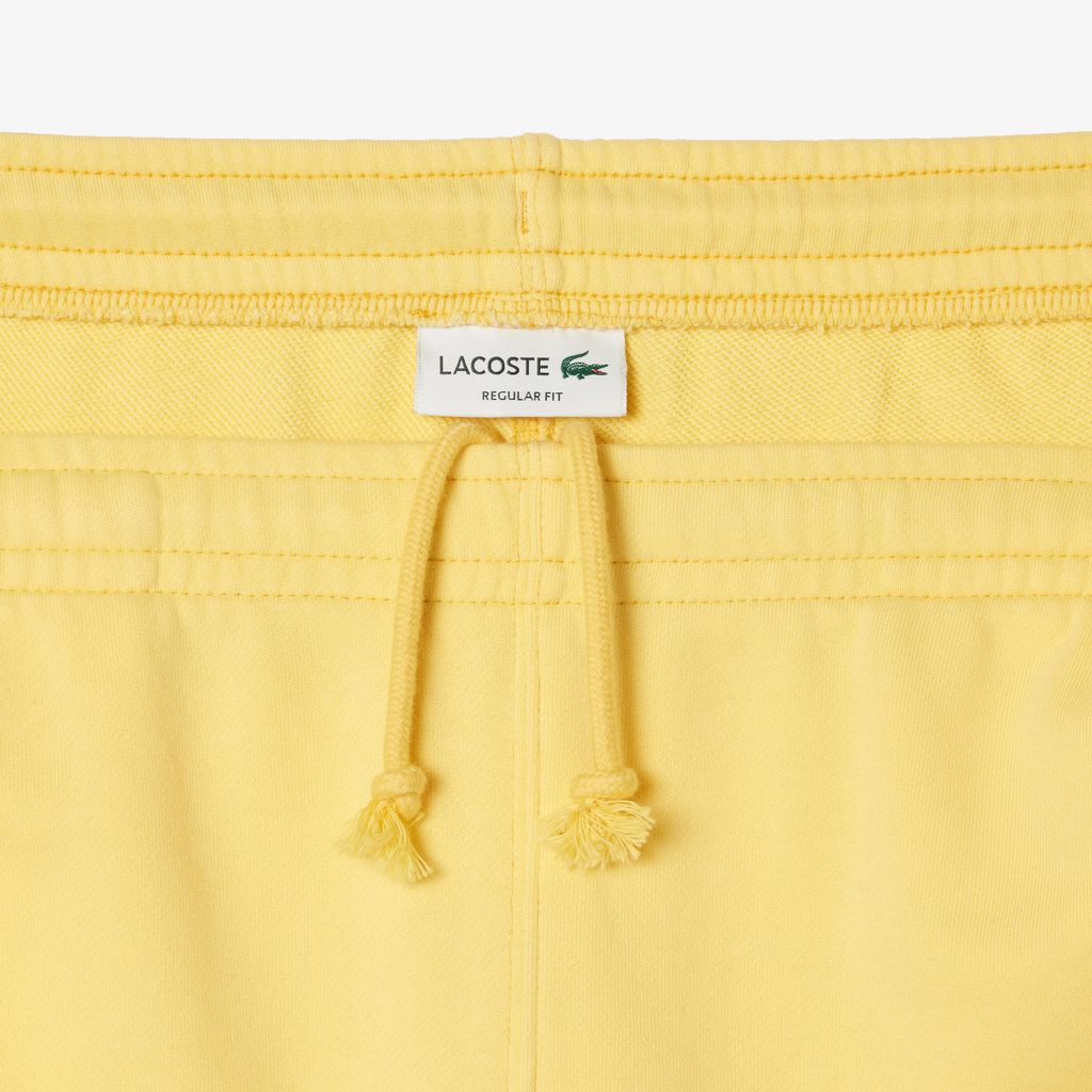 Quần Ngắn Lacoste Nam Dáng Suông Hiệu Ứng Wash Chất Liệu Fleece