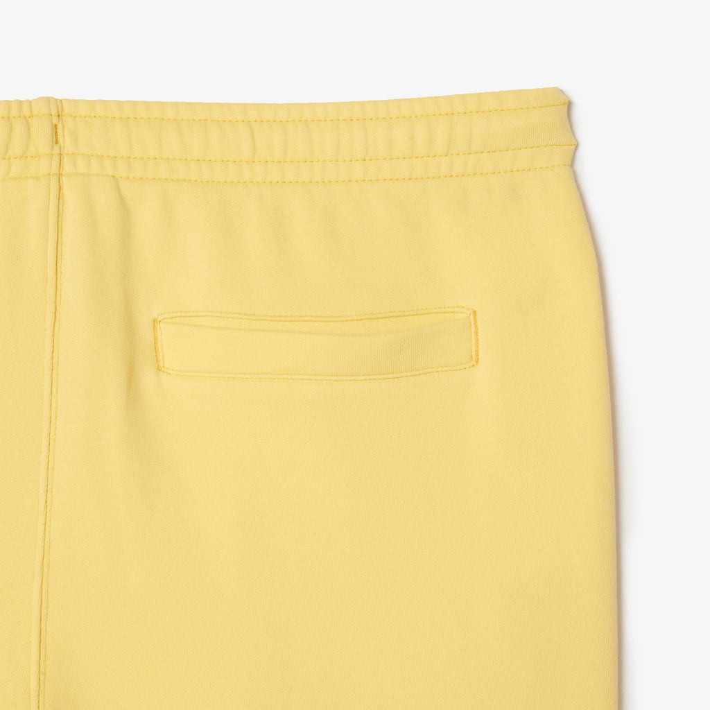Quần Ngắn Lacoste Nam Dáng Suông Hiệu Ứng Wash Chất Liệu Fleece