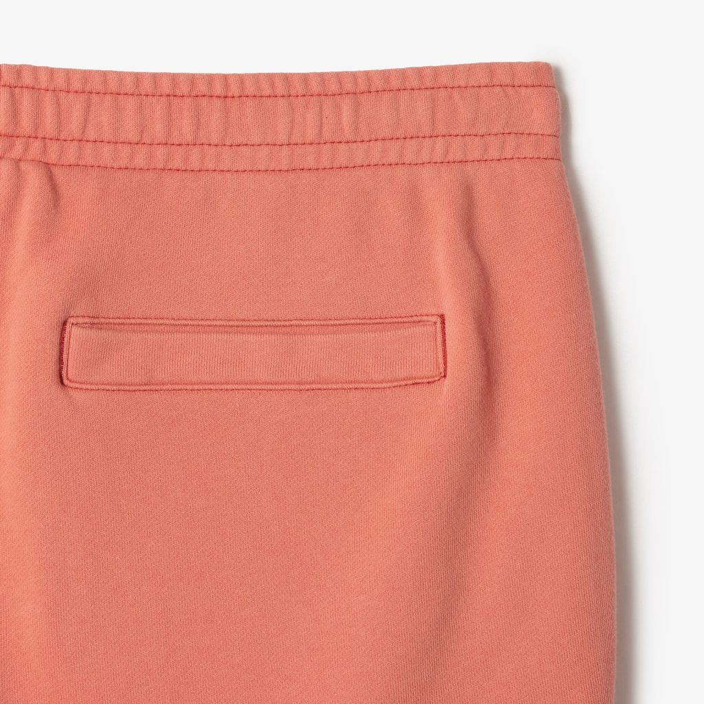 Quần Ngắn Lacoste Nam Dáng Suông Hiệu Ứng Wash Chất Liệu Fleece