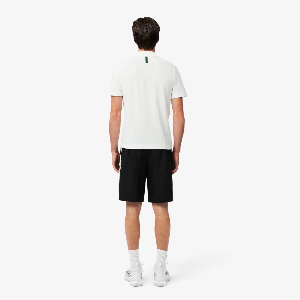 Quần Ngắn Lacoste Nam Kẻ Sọc Logo Thể Thao