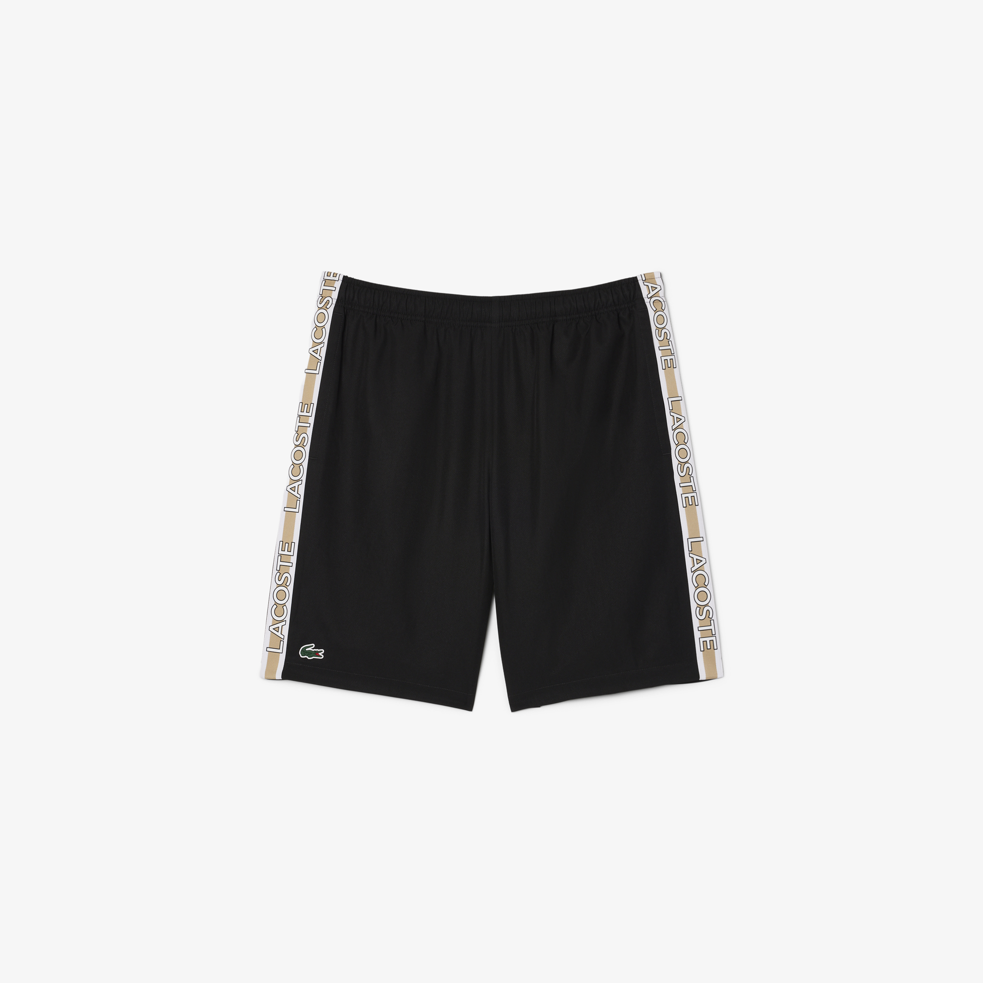 Quần Ngắn Lacoste Nam Kẻ Sọc Logo Thể Thao