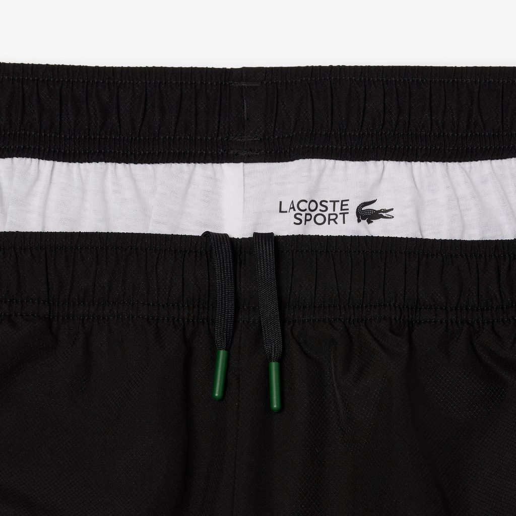 Quần Ngắn Lacoste Nam Kẻ Sọc Logo Thể Thao