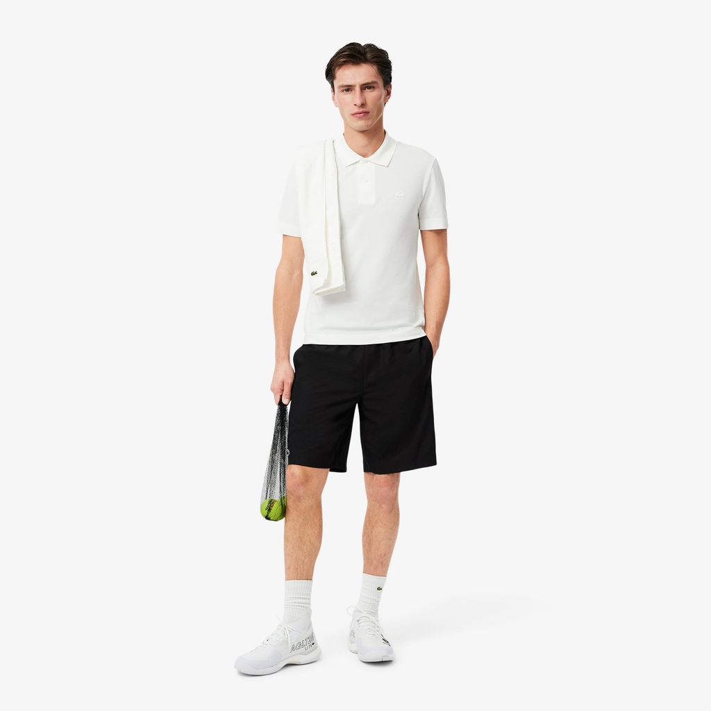 Quần Ngắn Lacoste Nam Kẻ Sọc Logo Thể Thao