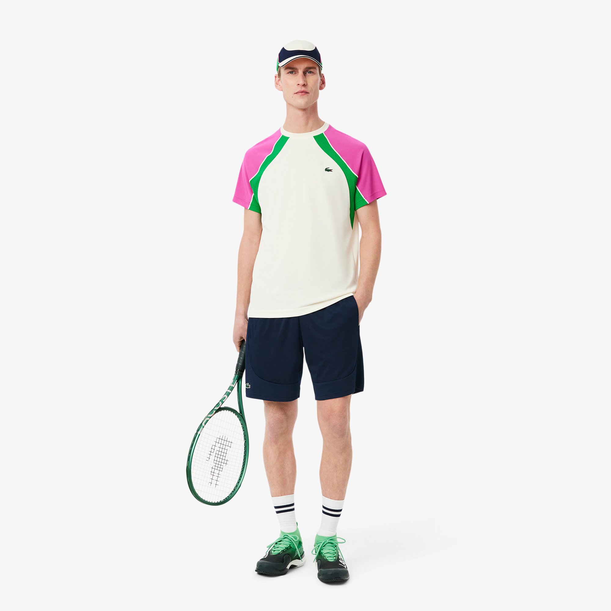 Quần Ngắn Tennis Lacoste Nam Chất Liệu Co Giãn Công Nghệ Ultra Dry
