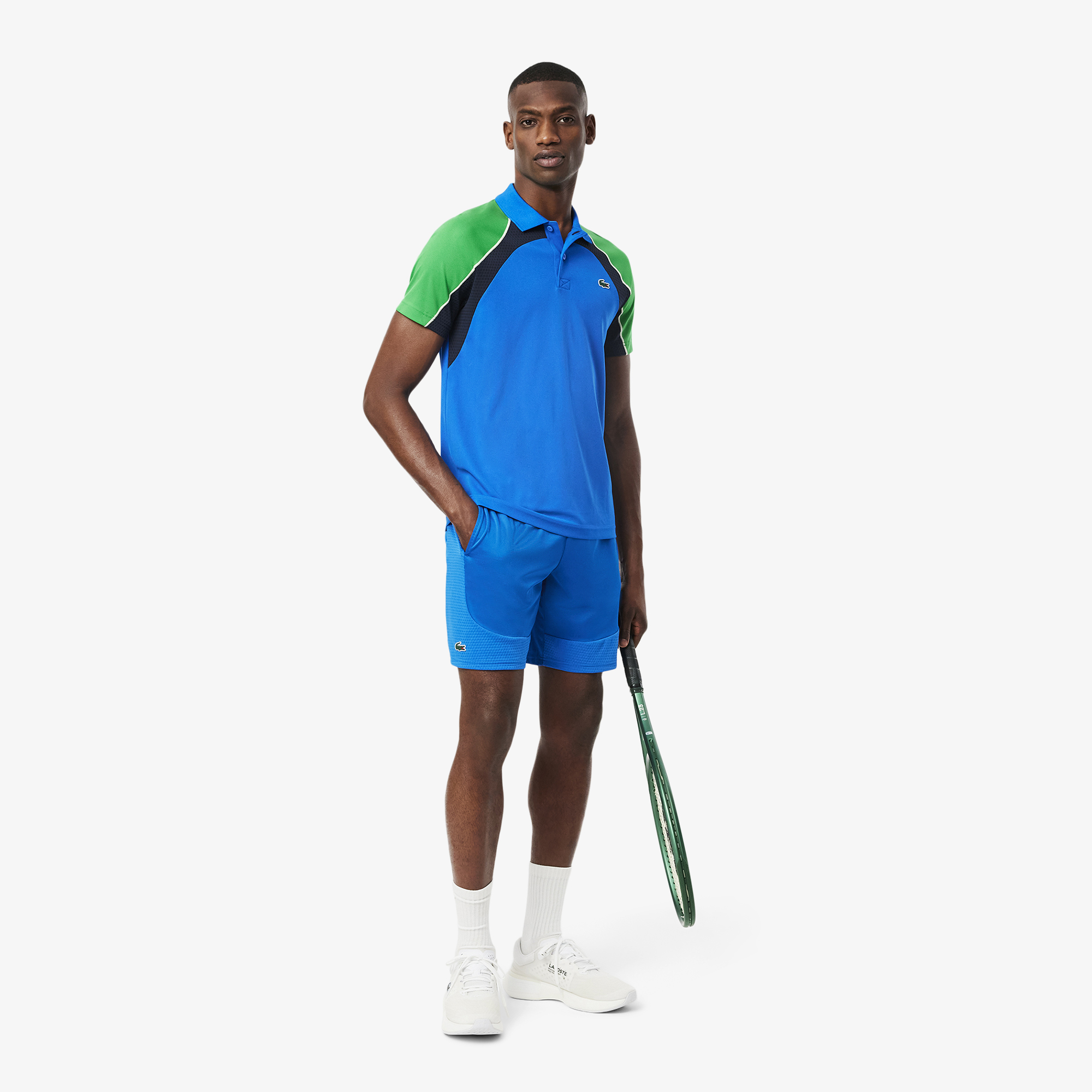 Quần Ngắn Tennis Lacoste Nam Chất Liệu Co Giãn Công Nghệ Ultra Dry
