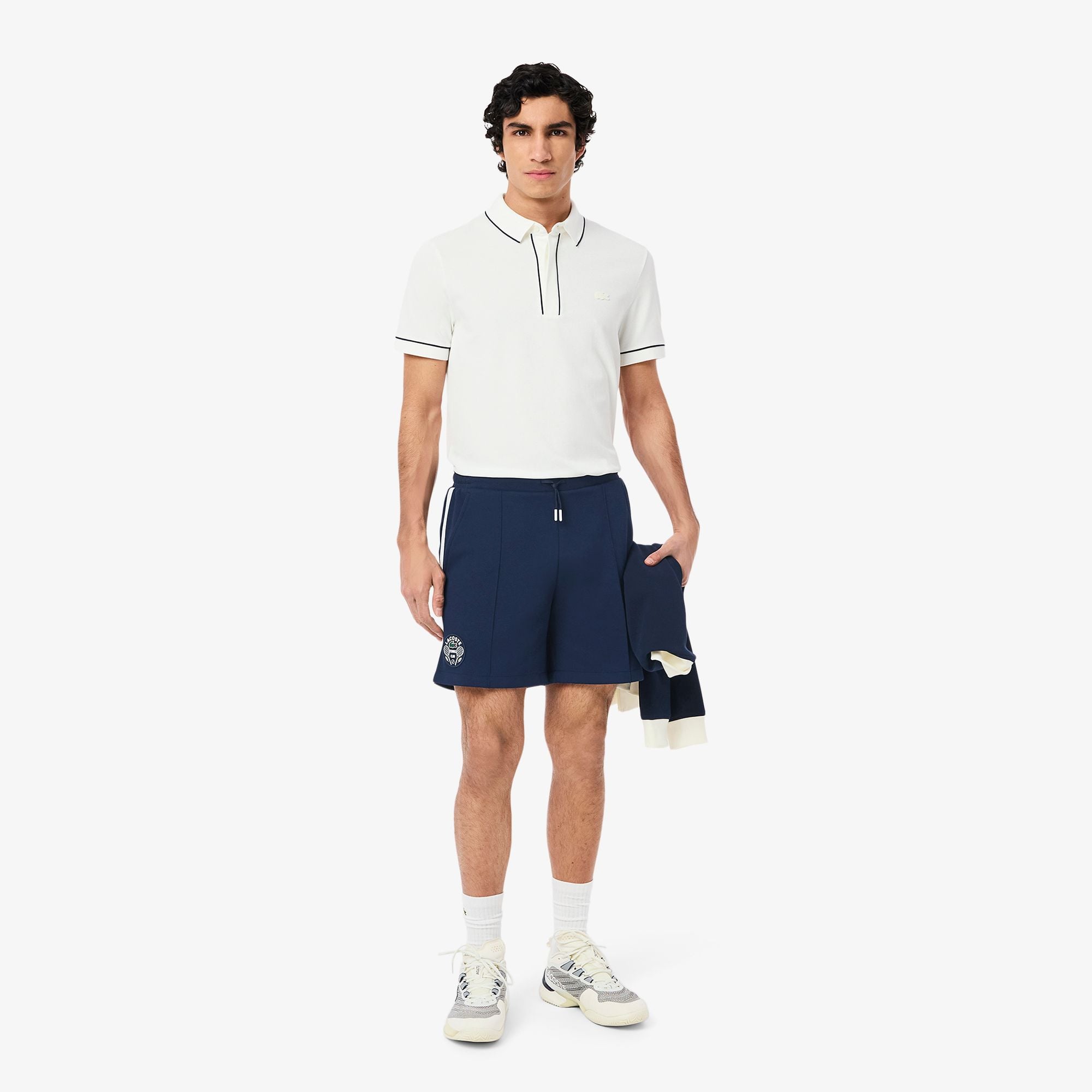 Quần Ngắn Tennis Lacoste Nam Heritage Công Nghệ Ultra Dry Có Thương Hiệu Nổi Bật