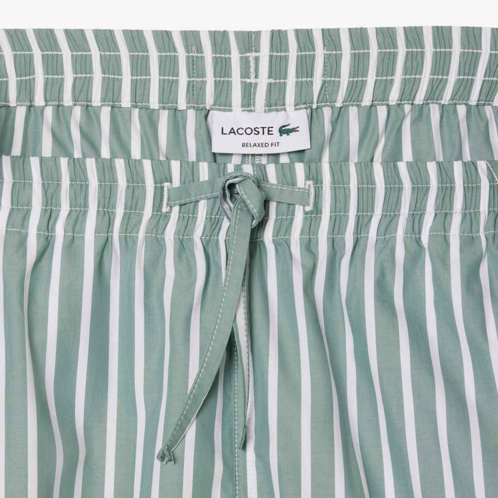Quần Ngắn Lacoste Nam Dáng Vừa Họa Tiết Sọc